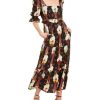 Clothing * | Hutch Women Arlo Print Midi Dress In Multi Sunglass