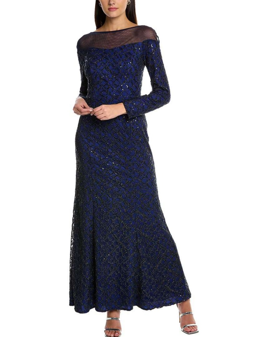 Clothing * | Women Js Collections Justina Gown Blue