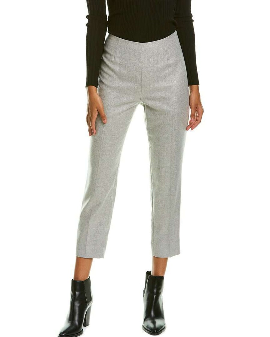 Clothing * | Women Peserico Cropped Trouser Grey