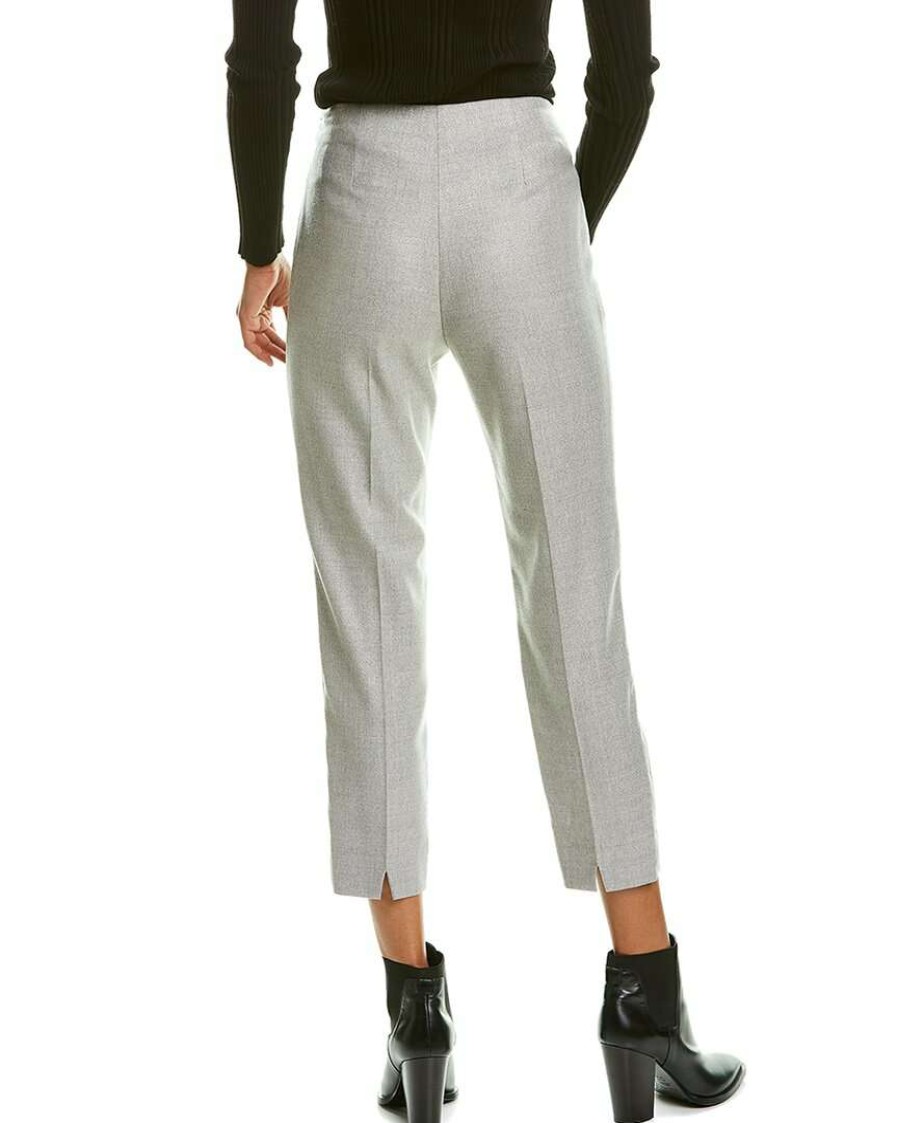 Clothing * | Women Peserico Cropped Trouser Grey