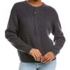 Clothing * | Women Peserico Sequin Wool, Silk & Cashmere-Blend Cardigan Grey