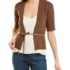 Clothing * | Women Peserico Belted Cardigan Brown