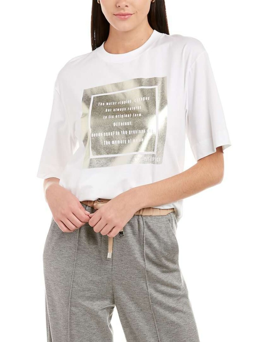 Clothing * | Women Peserico T-Shirt White