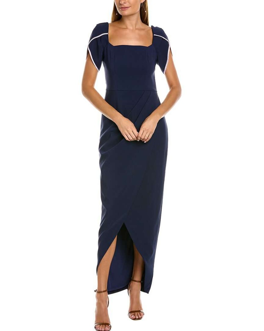 Clothing * | Women Js Collections Delilah Gown Blue