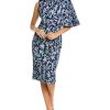 Clothing * | Women Js Collections Hallie Midi Dress Blue