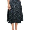 Clothing * | Hutch Womens Printed Button Down A-Line Skirt Pineapple Print