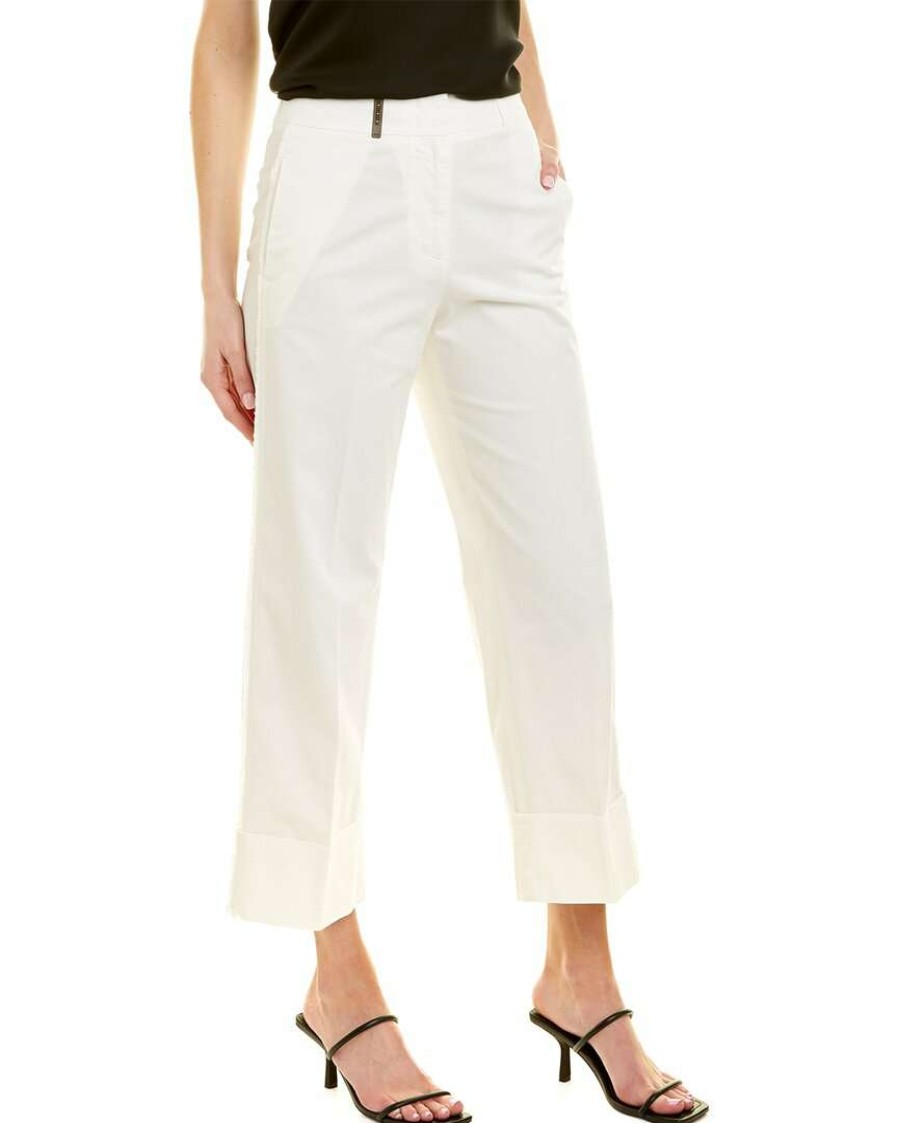 Clothing * | Women Peserico Fringe Pant White