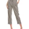 Clothing * | Women Peserico Belted Wool & Silk-Blend Pant Grey