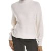 Clothing * | Women Peserico Raglan Wool, Silk & Cashmere-Blend Sweater White