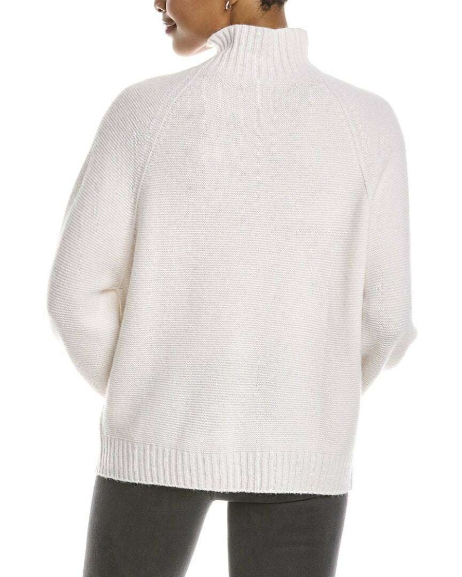 Clothing * | Women Peserico Raglan Wool, Silk & Cashmere-Blend Sweater White