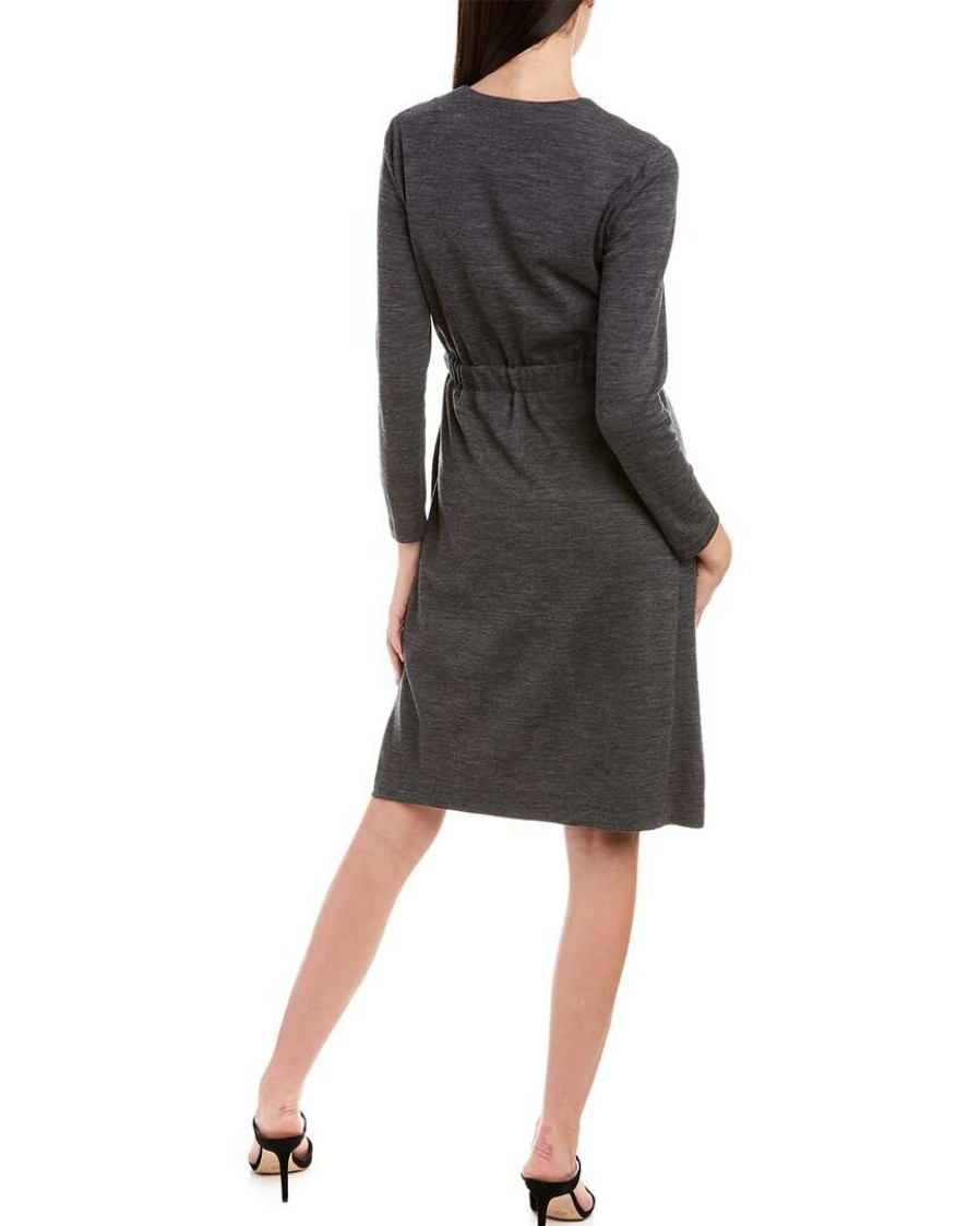 Clothing * | Women Peserico Wool-Blend Dress Grey