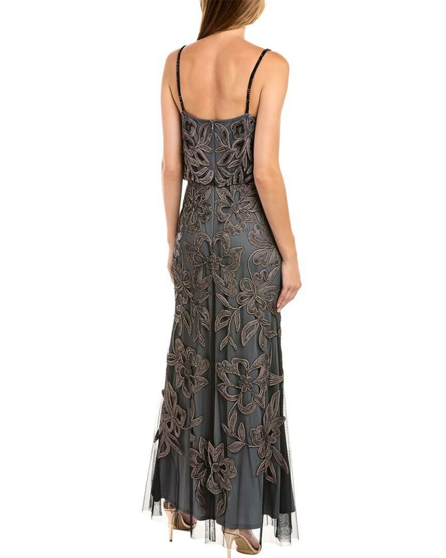 Clothing * | Js Collections Women Js Collection Embroidered Gown Black