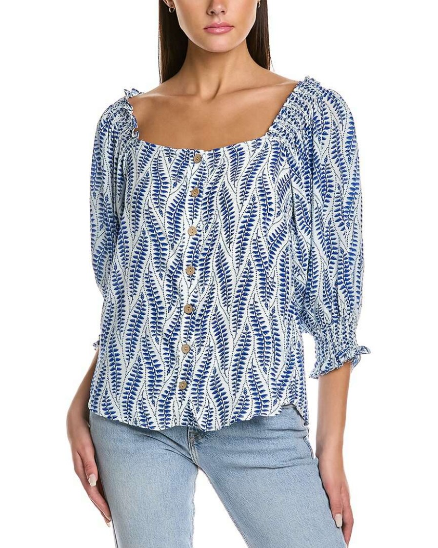 Clothing * | Women Hutch Ophelia Top Blue