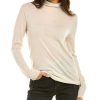 Clothing * | Women Peserico Furled Wool Sweater Beige