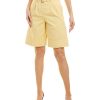 Clothing * | Women Peserico Belted Short Yellow