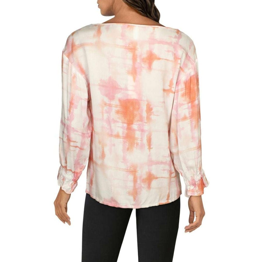 Clothing * | Hutch Womens Tie-Dye Long Sleeves T-Shirt Citrus Tie Dye