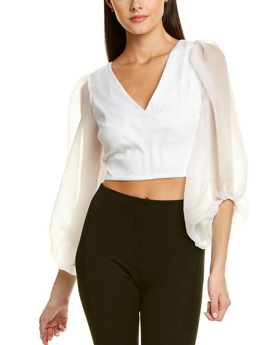 Clothing * | Women Hutch Tie-Back Top White