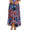 Clothing * | Women Hutch Risa Wrap Skirt Blue