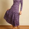 Clothing * | Hutch Women Chase Dress In Purple Floral