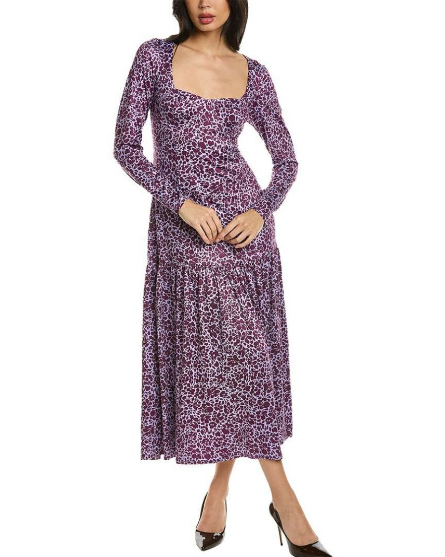 Clothing * | Women Hutch Chase Midi Dress Purple