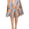 Clothing * | Hutch Womens Floral Jacquard Flounce Skirt Romantic Floral