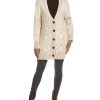 Clothing * | Women Peserico Chunky Wool, Silk & Cashmere-Blend Cardigan Beige