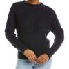 Clothing * | Women Peserico Crewneck Alpaca & Wool-Blend Sweater Blue