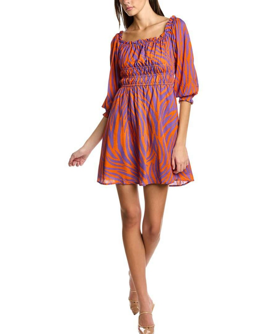 Clothing * | Women Hutch Mini Dress Orange