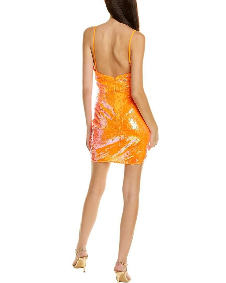 Clothing * | Women Hutch Sequin Mini Dress Orange