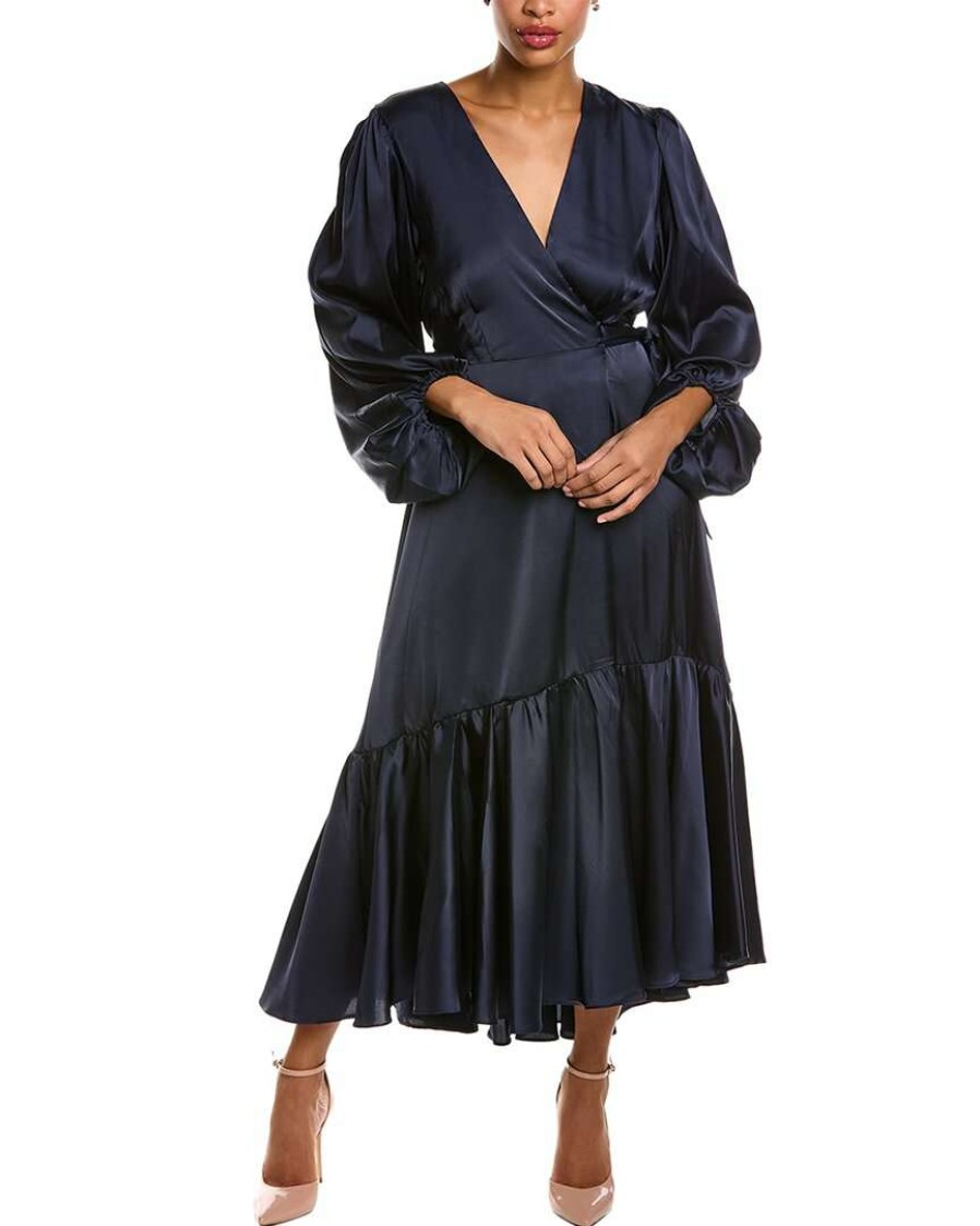 Clothing * | Women Hutch Robyn Wrap Dress Blue