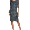 Clothing * | Women Js Collections Willow Midi Dress Blue