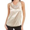 Clothing * | Women Peserico Silk-Blend Top Beige