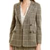 Clothing * | Women Peserico Wool-Blend Jacket Yellow