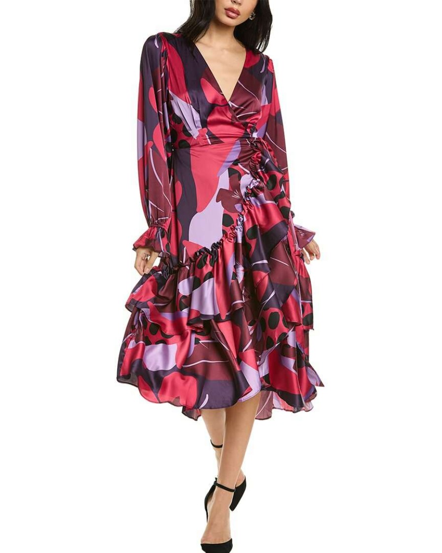 Clothing * | Women Hutch Alto Wrap Dress Purple