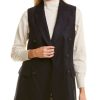 Clothing * | Women Peserico Wool-Blend Waistcoat Beige