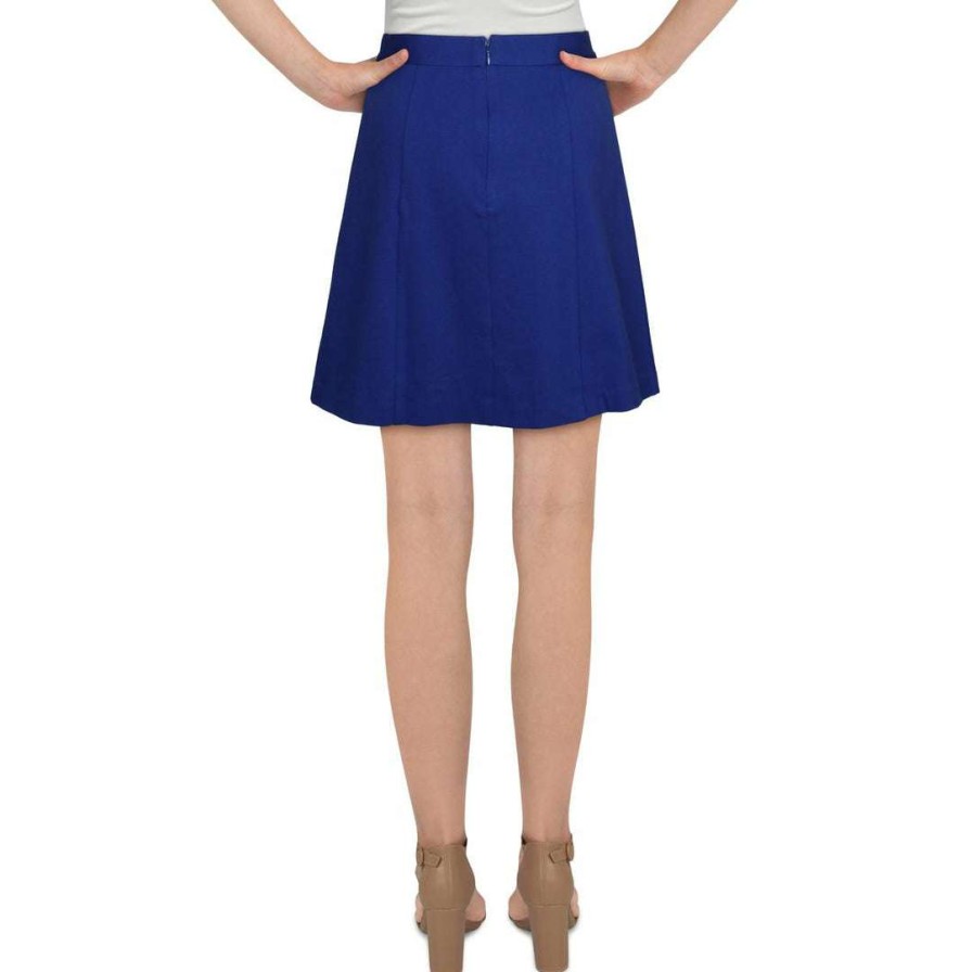 Clothing * | Hutch Womens Viscose Knee-Length A-Line Skirt Sapphire