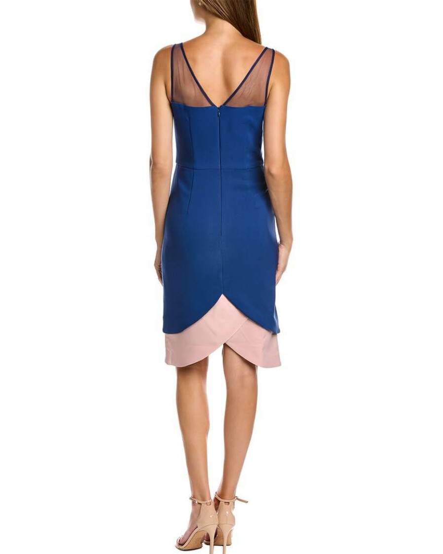 Clothing * | Women Js Collections Lynn Petal Sheath Dress Blue