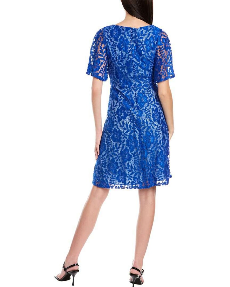 Clothing * | Women Js Collections Skye A-Line Dress Blue