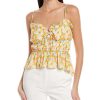 Clothing * | Women Hutch Tie-Front Tank Yellow