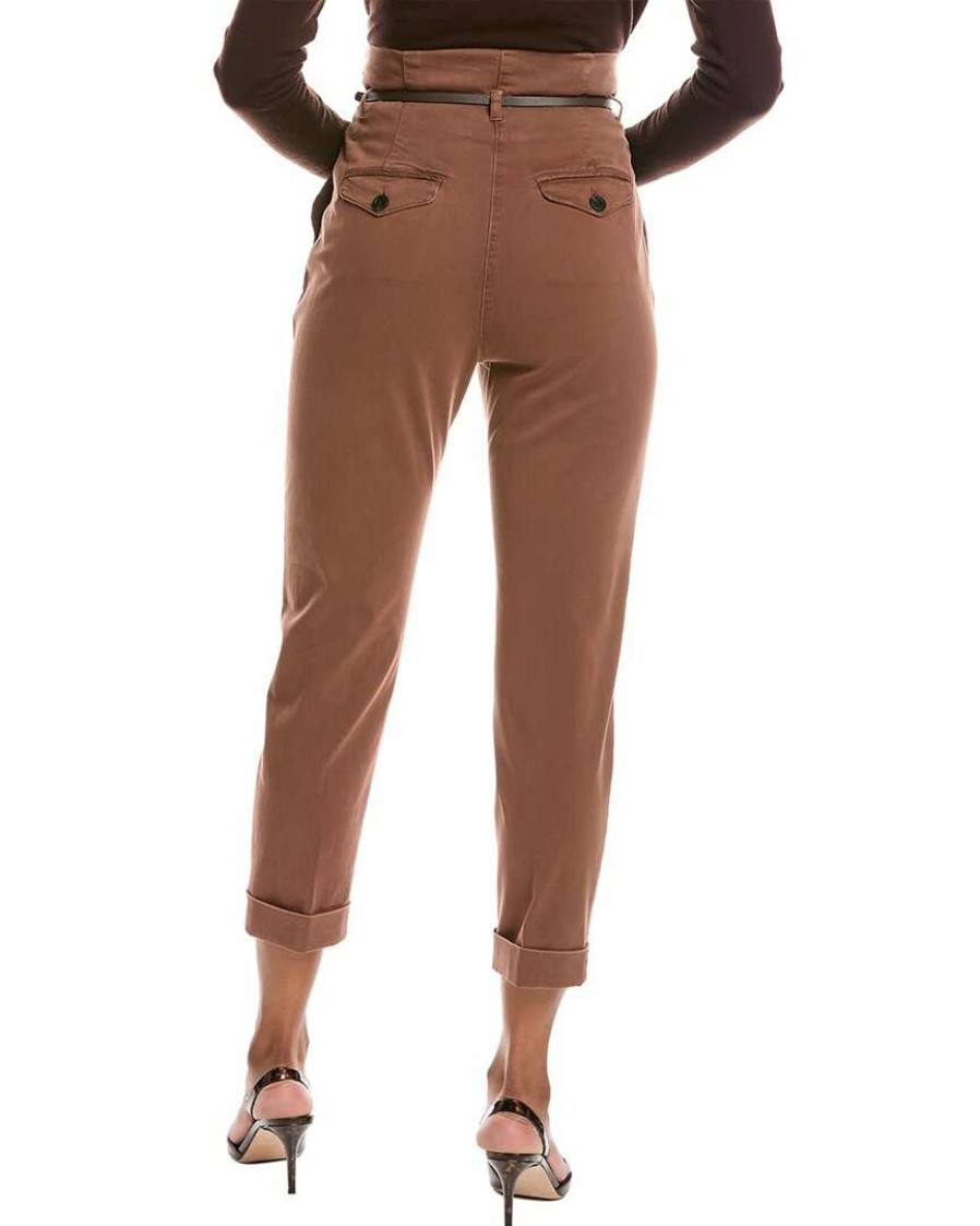 Clothing * | Women Peserico Paperbag Pant Beige