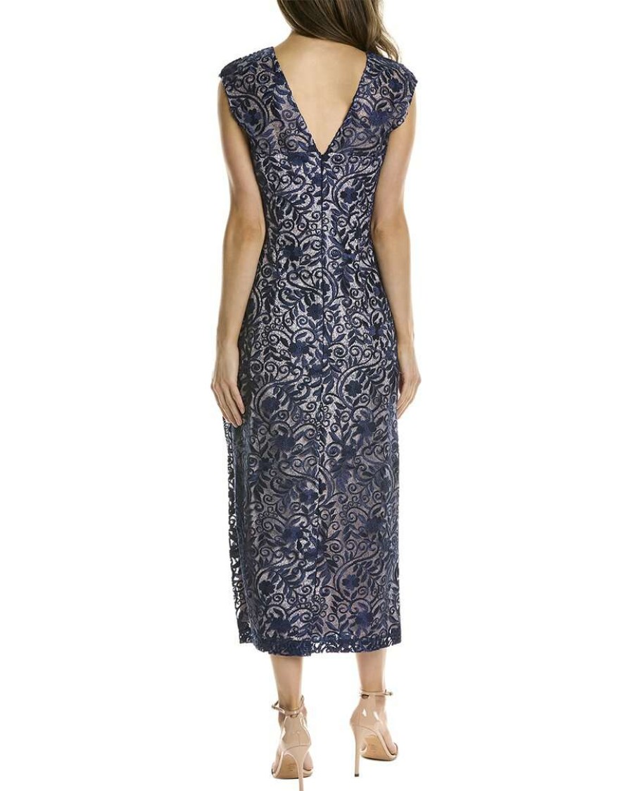 Clothing * | Women Js Collections Daniela Midi Dress Blue