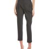 Clothing * | Women Peserico Pleated Wool-Blend Pant Grey