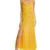 Clothing * | Women Hutch Shimmer Maxi Dress Yellow