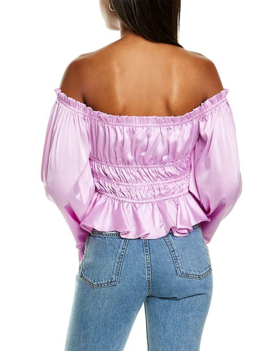 Clothing * | Women Hutch Off-The-Shoulder Top Purple