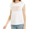 Clothing * | Women Peserico Embroidered Front T-Shirt White