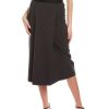 Clothing * | Women Peserico Wool-Blend Midi Skirt Black