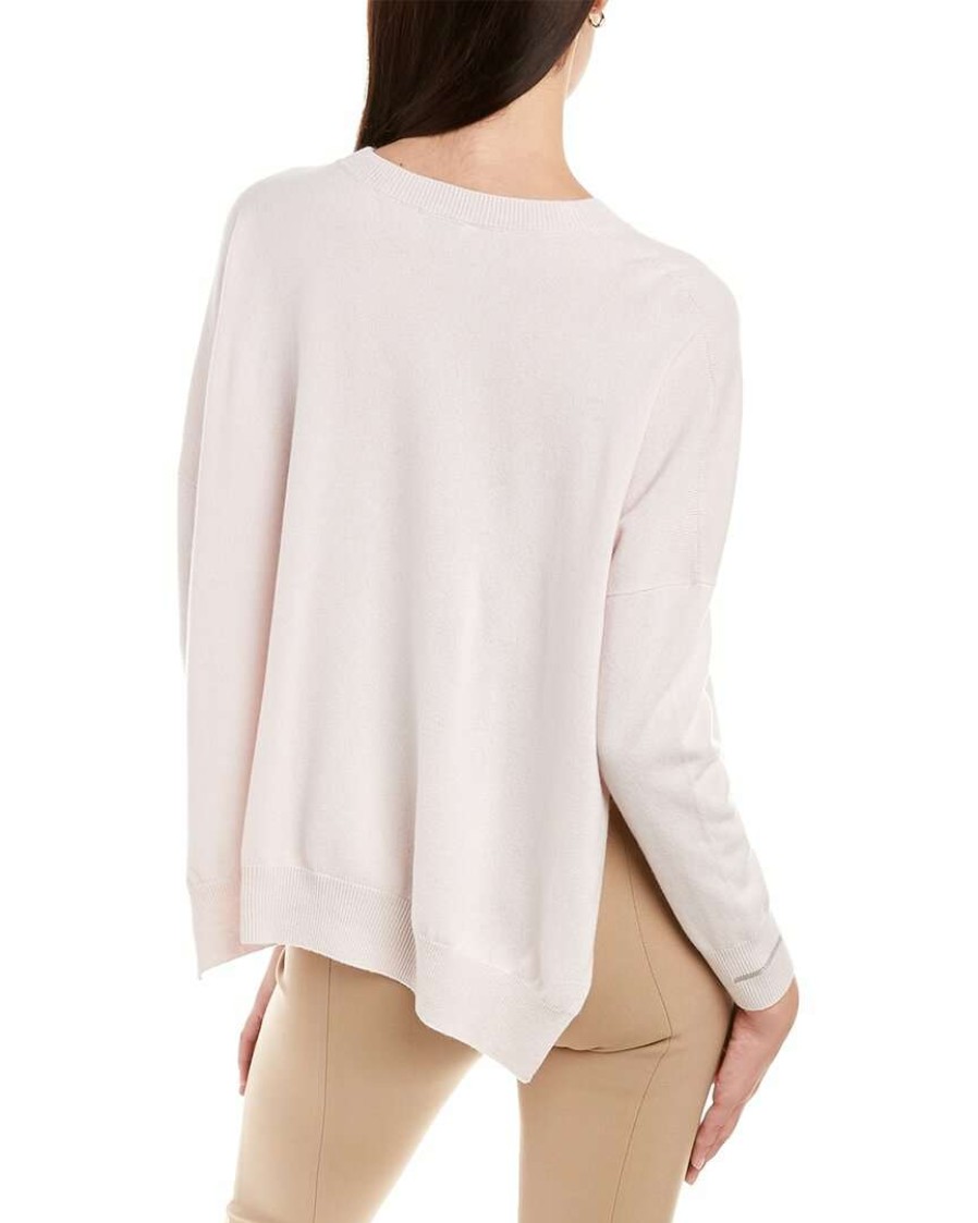 Clothing * | Women Peserico Boxy Wool, Silk, & Cashmere-Blend Sweater Pink