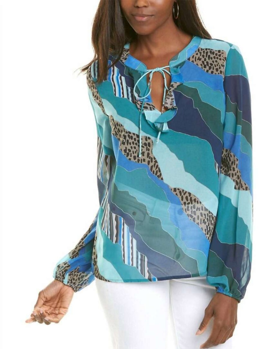 Clothing * | Hutch Women Meadow Top In Blue Color Fields