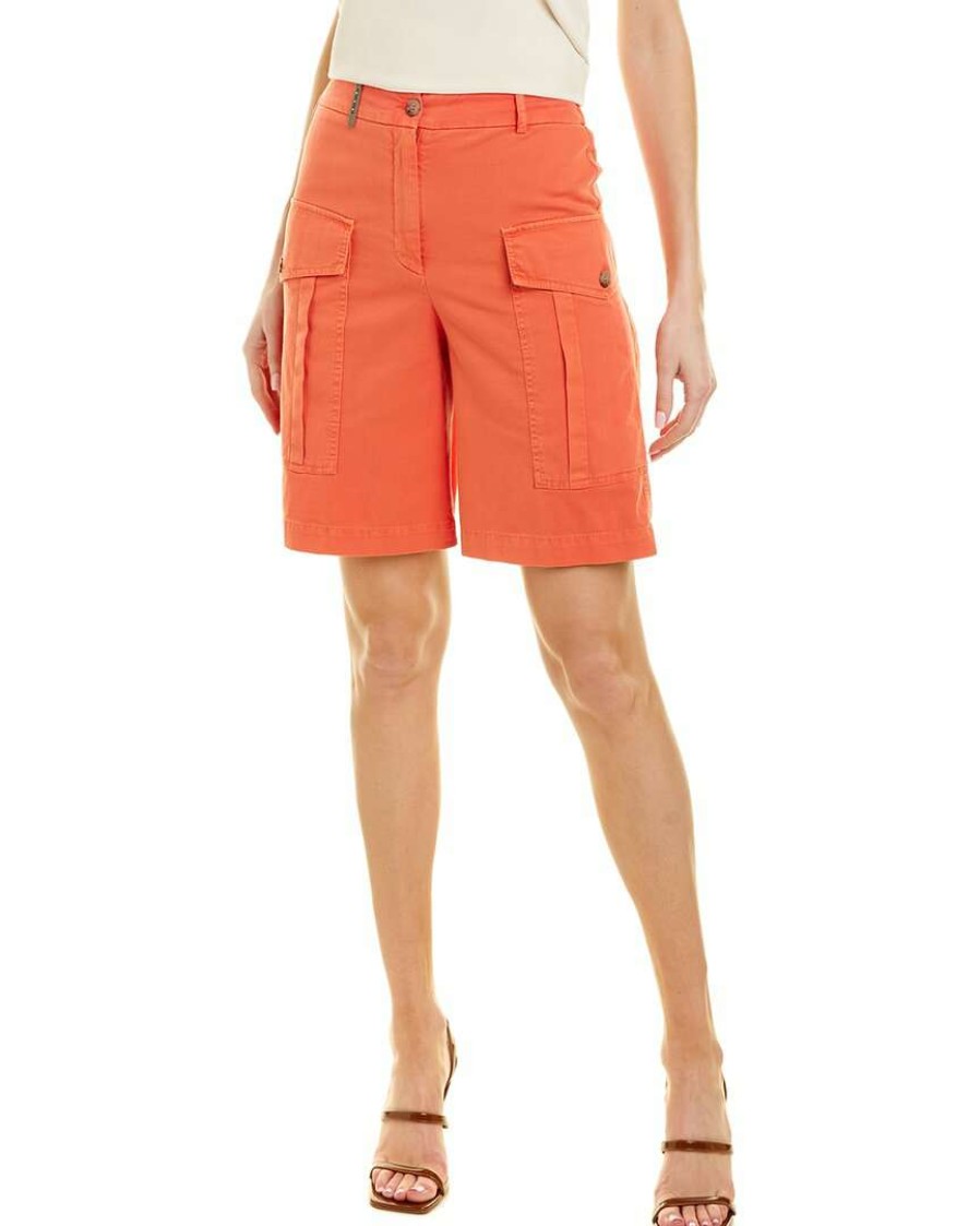 Clothing * | Women Peserico High-Waist Short Red