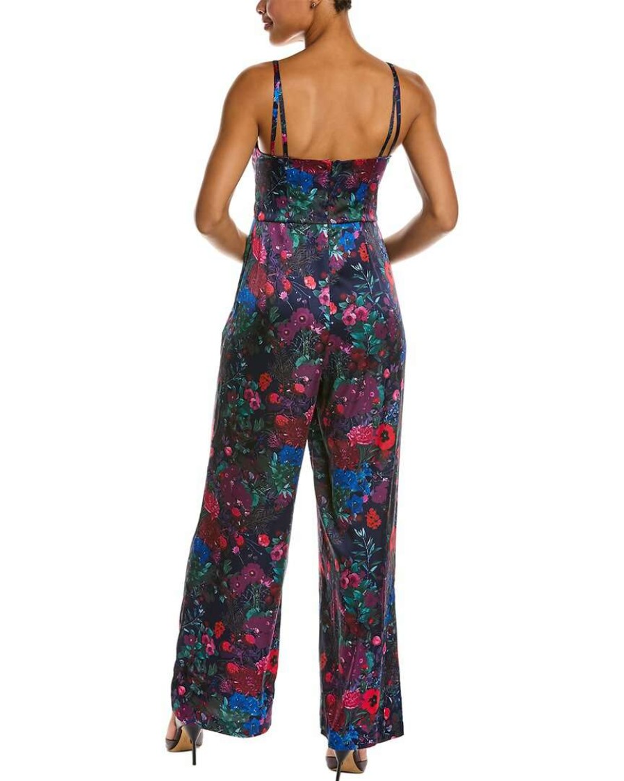 Jumpsuits-Rompers * | Women Hutch Villa Tropical Jumpsuit Blue